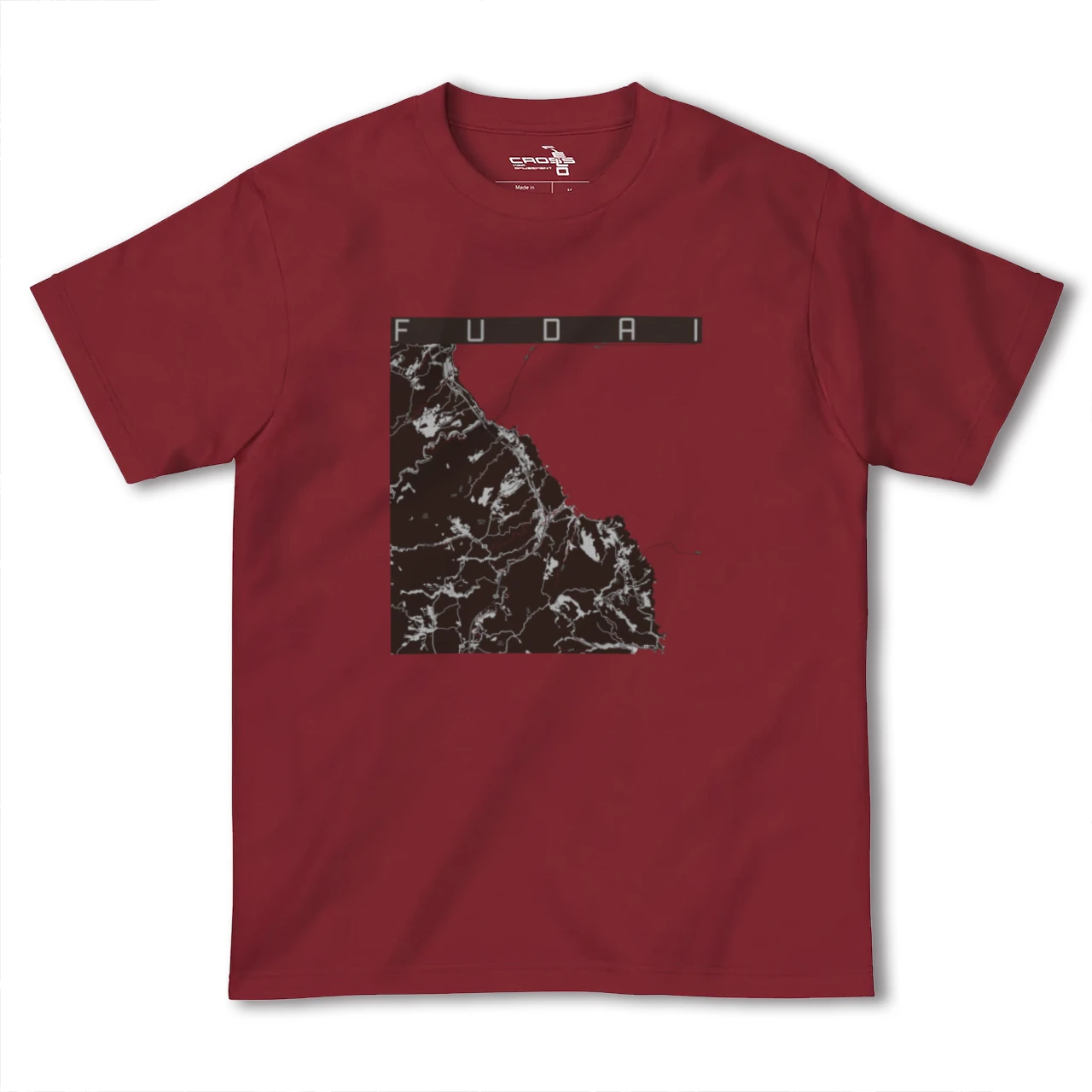 【普代(岩手県)】地図柄ヘビーウェイトTシャツ