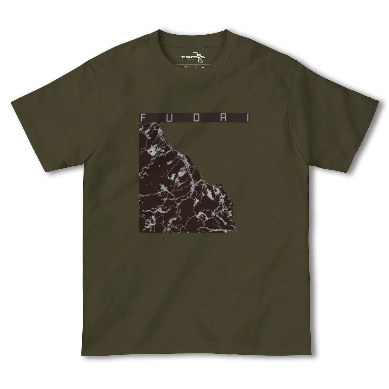 【普代(岩手県)】地図柄ヘビーウェイトTシャツ