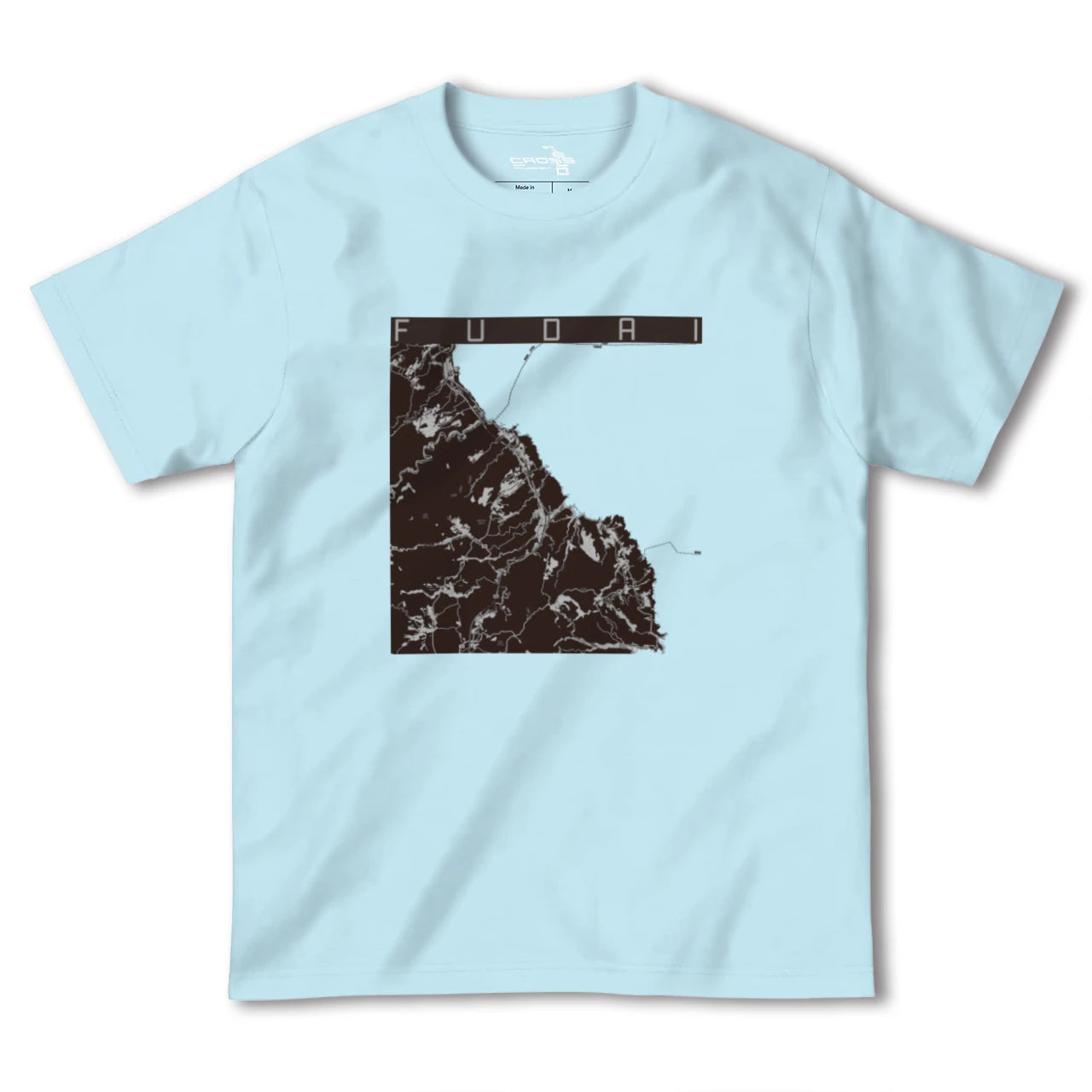 【普代(岩手県)】地図柄ヘビーウェイトTシャツ