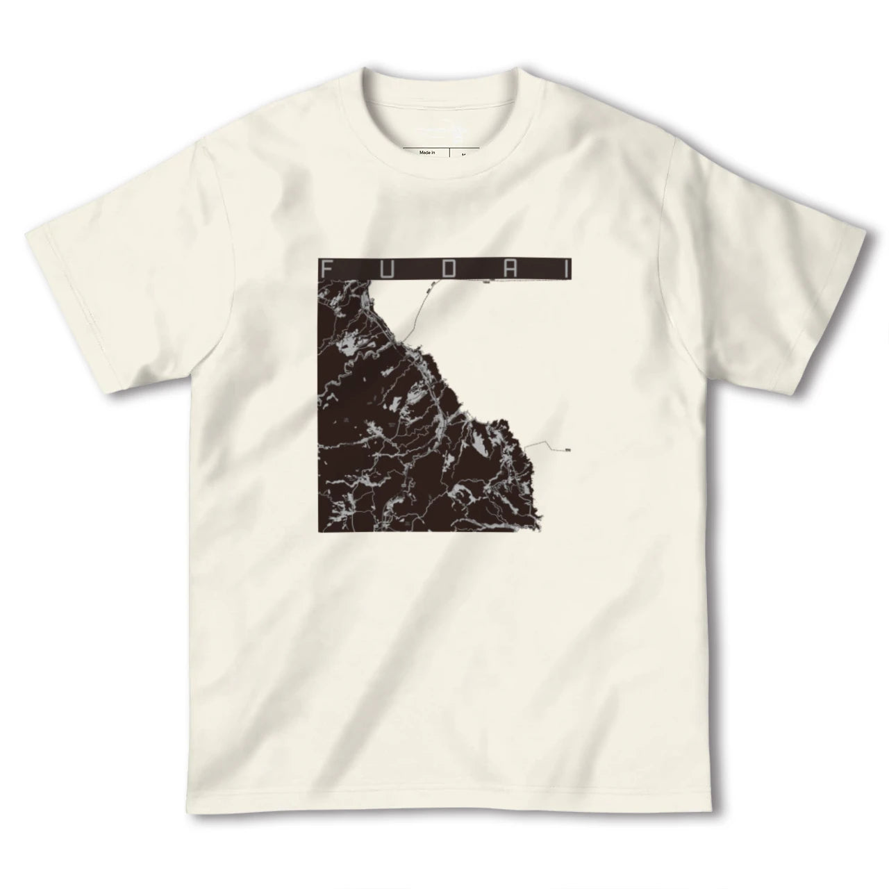 【普代(岩手県)】地図柄ヘビーウェイトTシャツ