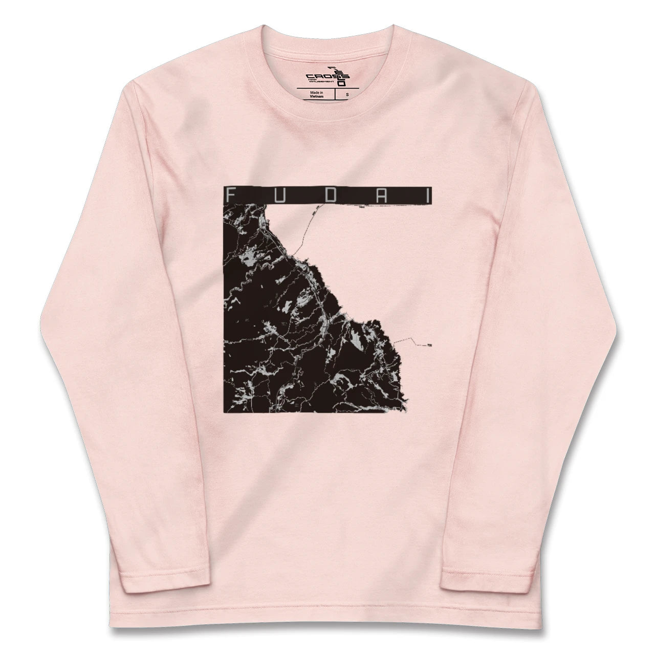 【普代(岩手県)】地図柄ロングスリーブTシャツ