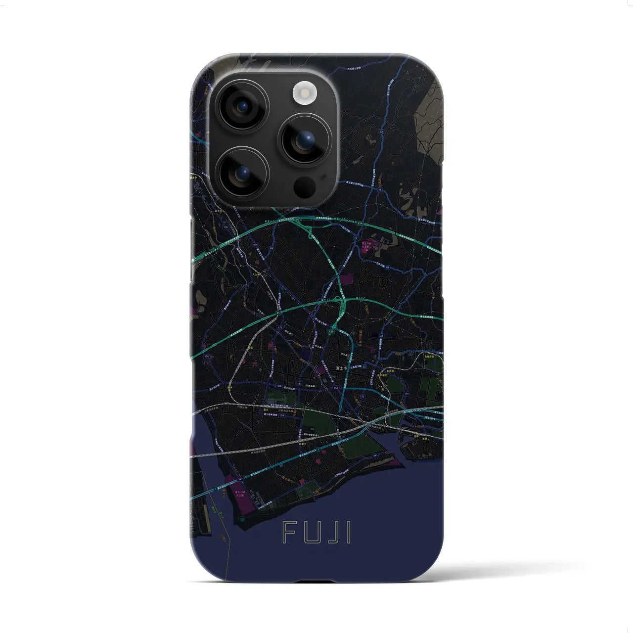 【富士(静岡県)】地図柄iPhoneケース(バックカバータイプ)