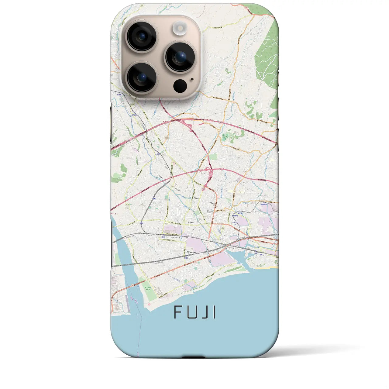 【富士(静岡県)】地図柄iPhoneケース(バックカバータイプ)