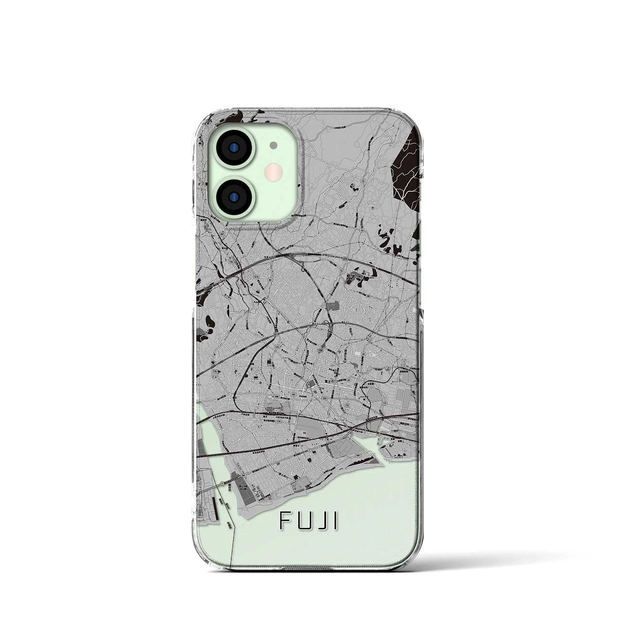 【富士(静岡県)】地図柄iPhoneケース(クリアタイプ)