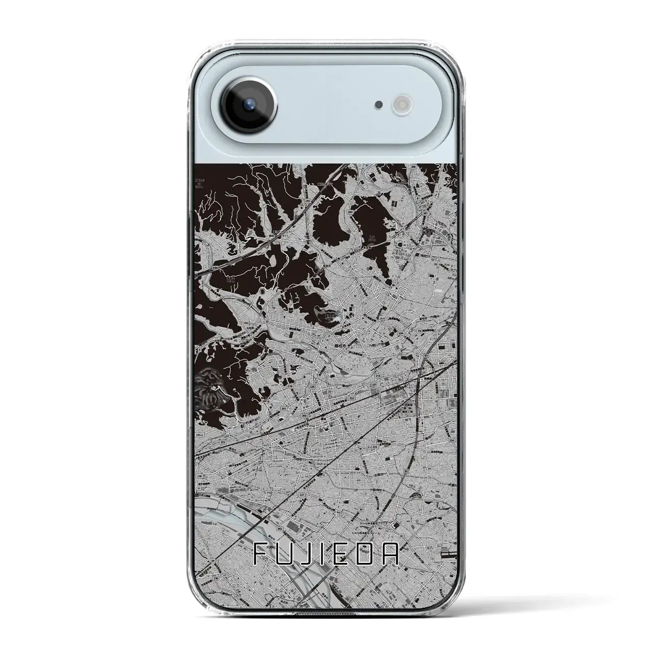 【藤枝(静岡県)】地図柄iPhoneケース(クリアタイプ)
