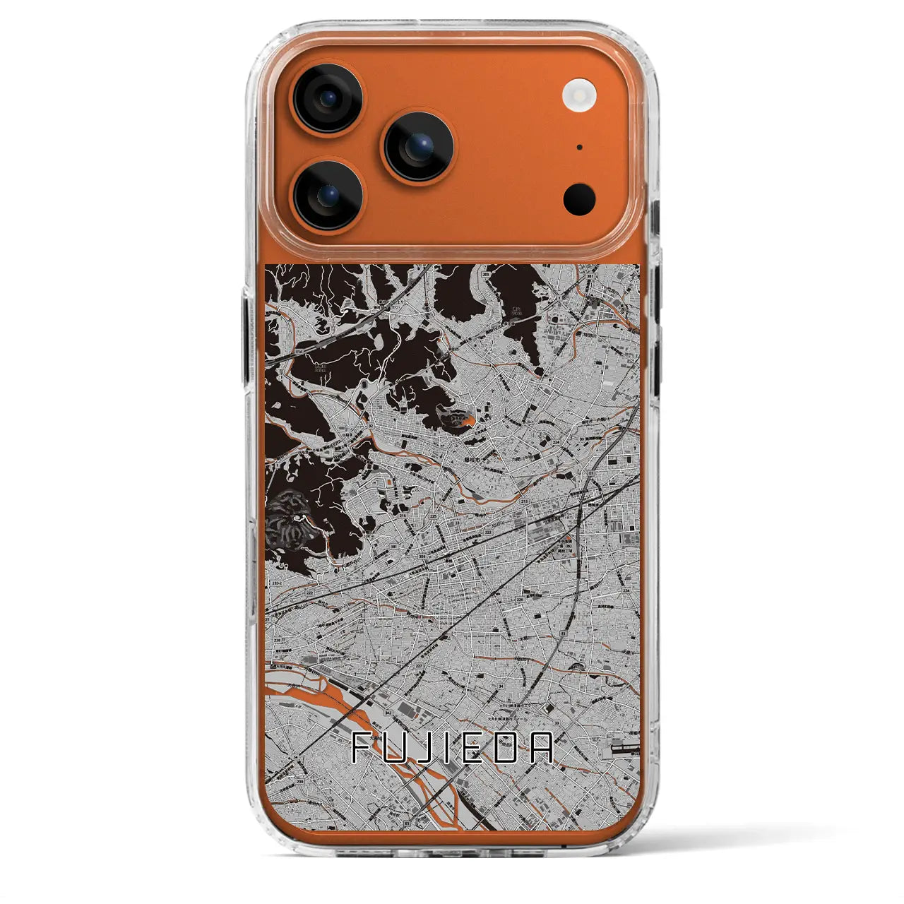 【藤枝(静岡県)】地図柄iPhoneケース(MagSafeタイプ)