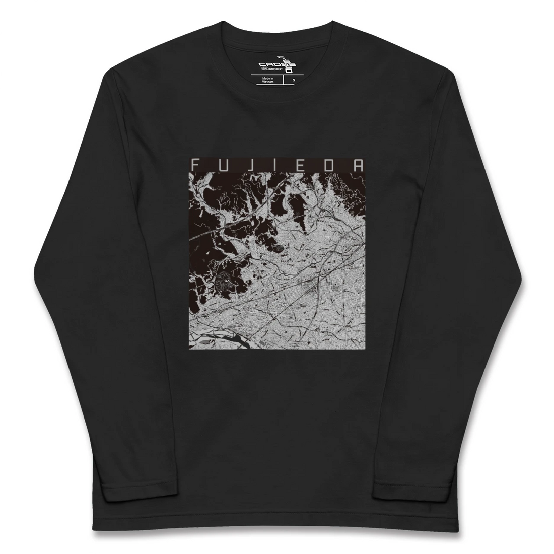 【藤枝(静岡県)】地図柄ロングスリーブTシャツ