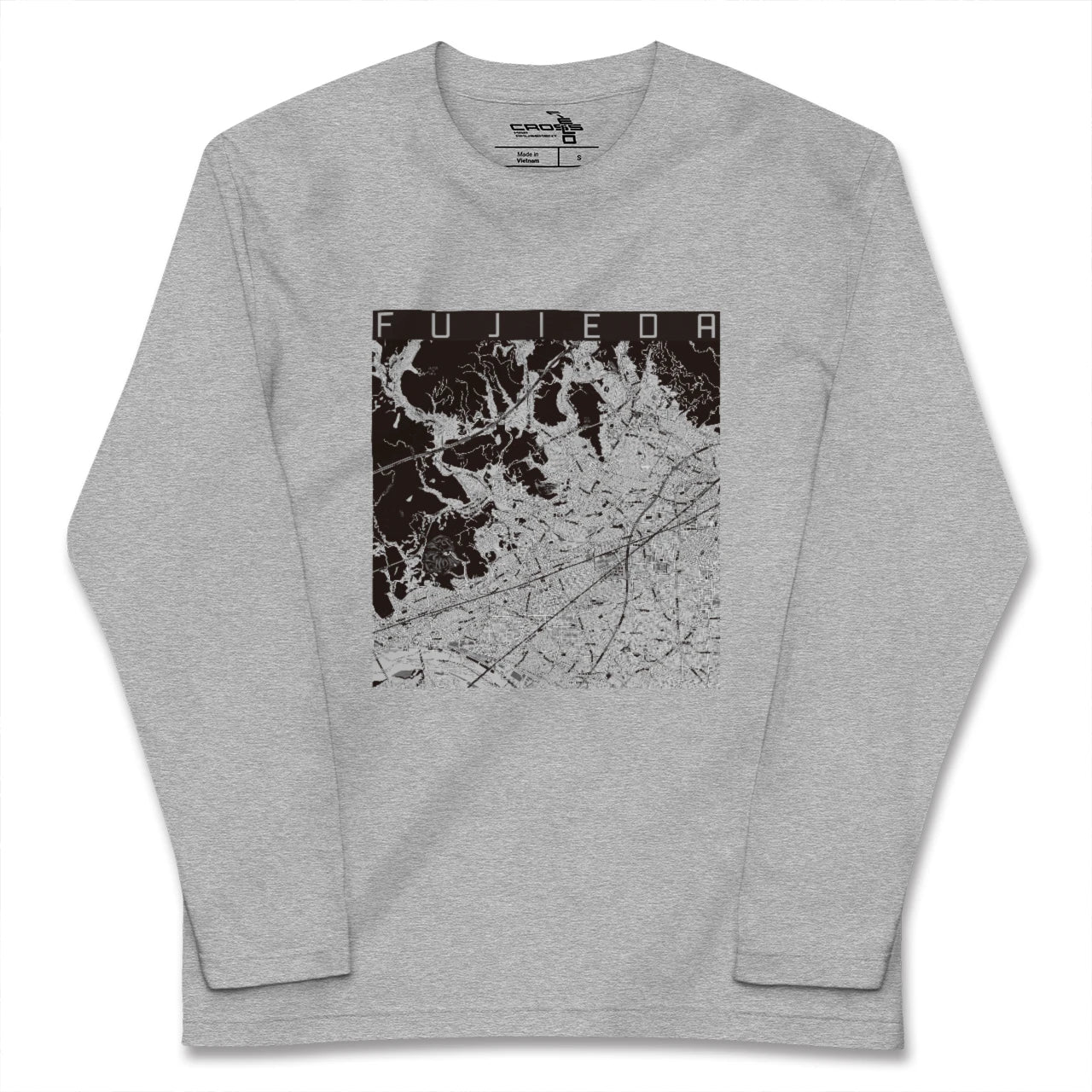 【藤枝(静岡県)】地図柄ロングスリーブTシャツ