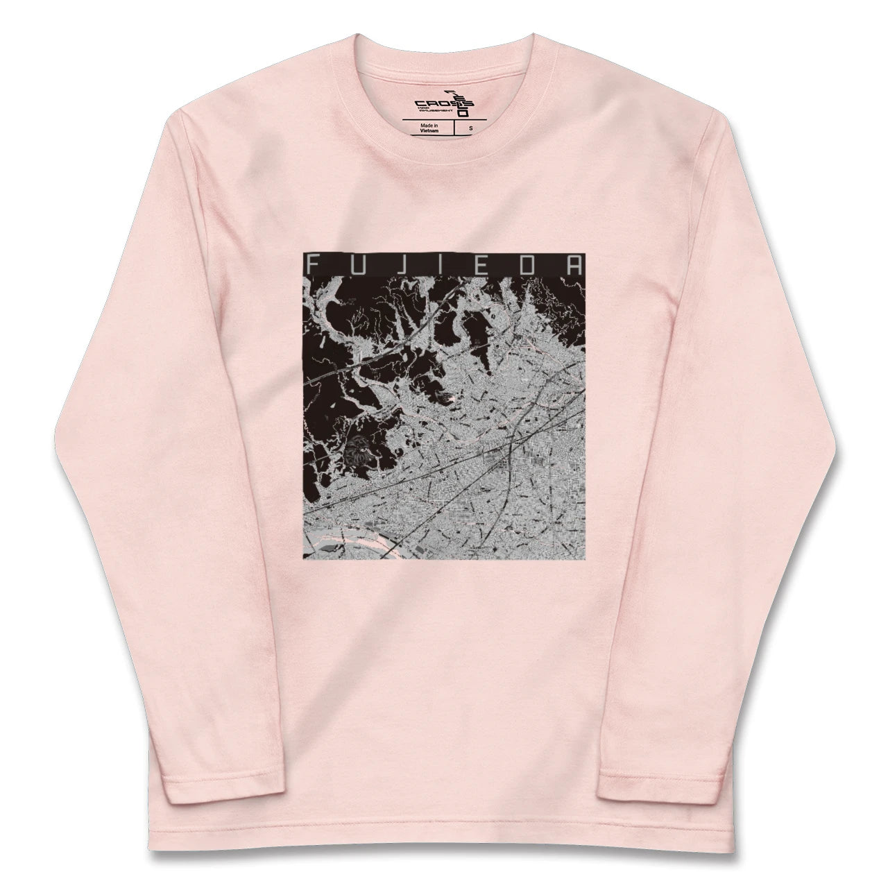 【藤枝(静岡県)】地図柄ロングスリーブTシャツ