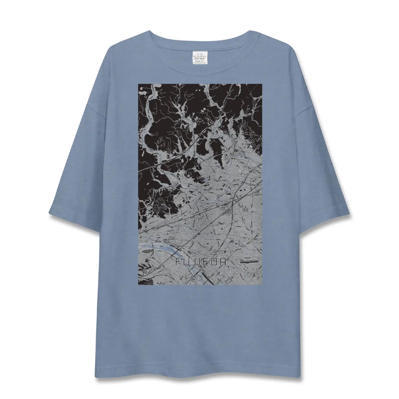 【藤枝(静岡県)】地図柄ビッグシルエットTシャツ