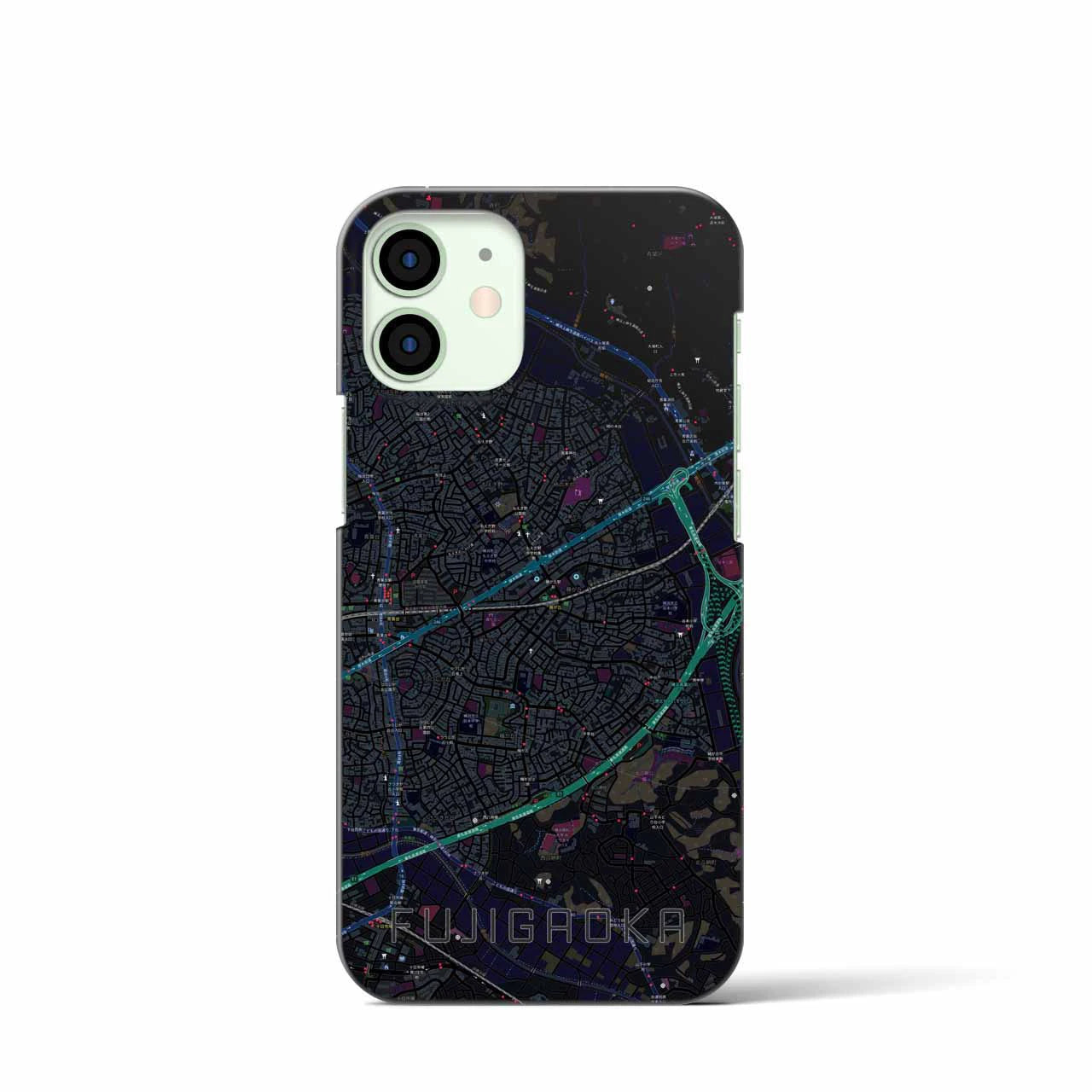 【藤が丘(神奈川県)】地図柄iPhoneケース(バックカバータイプ)