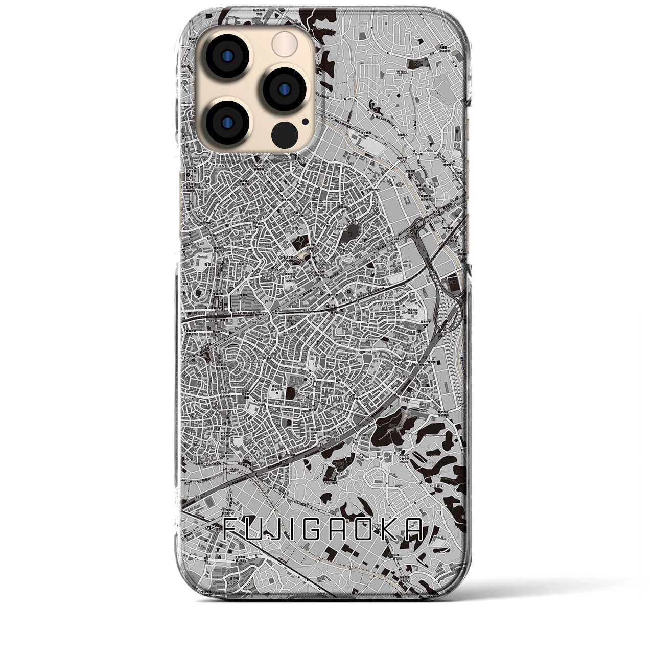 【藤が丘(神奈川県)】地図柄iPhoneケース(クリアタイプ)