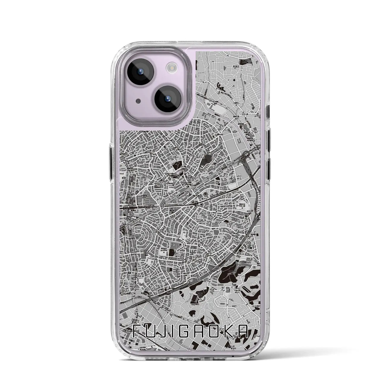 【藤が丘(神奈川県)】地図柄iPhoneケース(MagSafeタイプ)