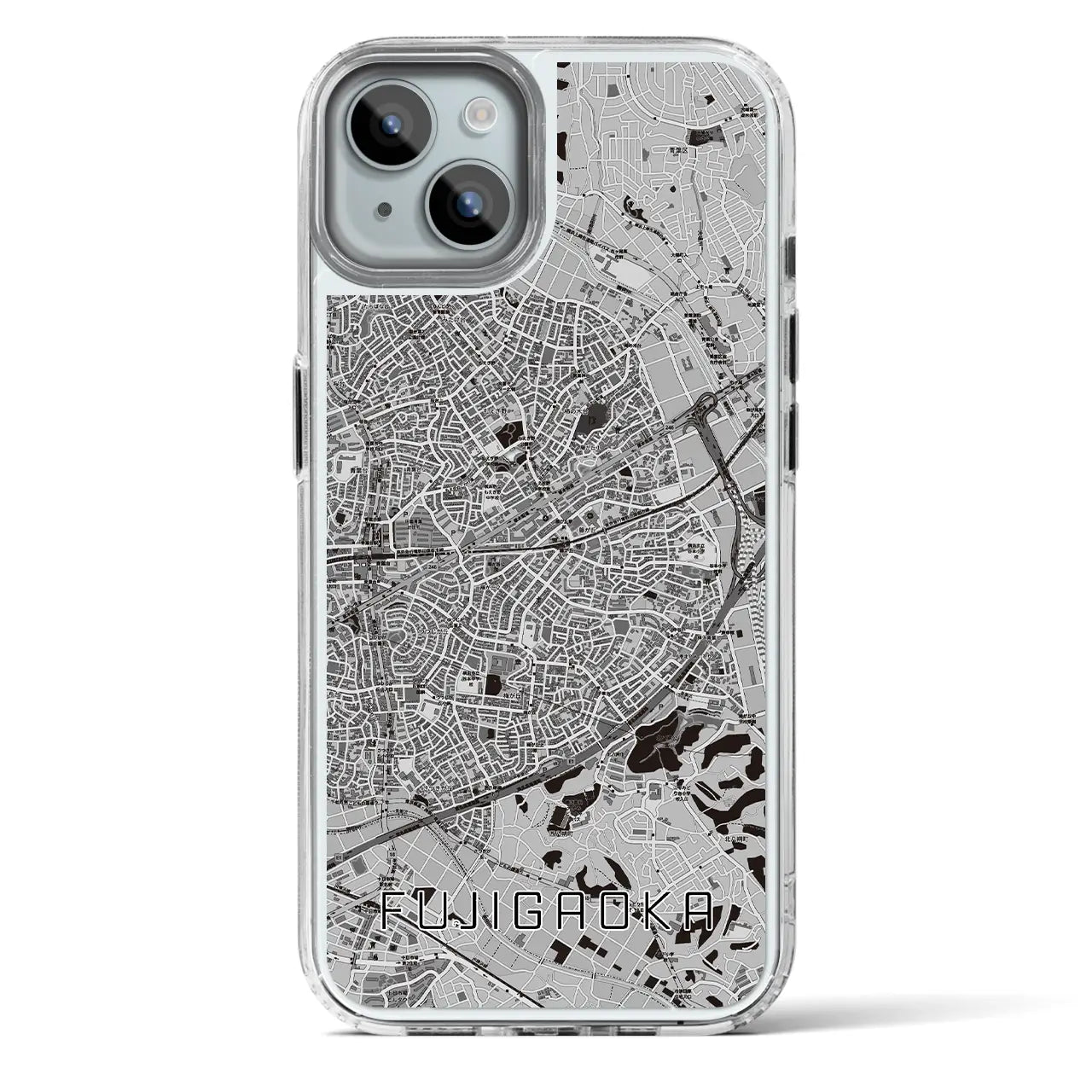 【藤が丘(神奈川県)】地図柄iPhoneケース(MagSafeタイプ)