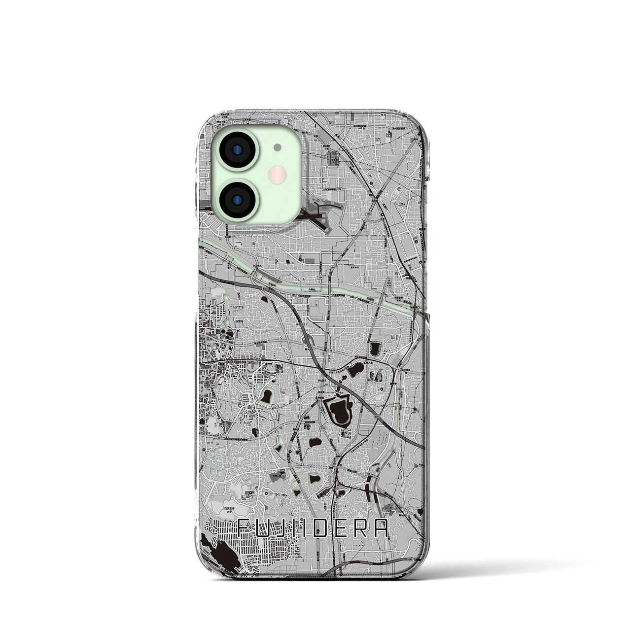 【藤井寺(大阪府)】地図柄iPhoneケース(クリアタイプ)