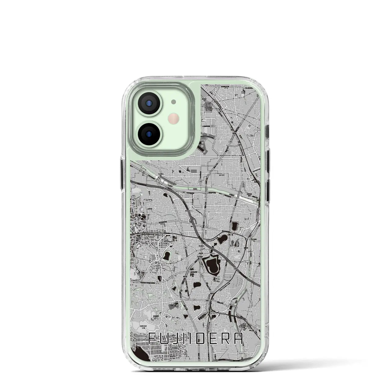 【藤井寺(大阪府)】地図柄iPhoneケース(MagSafeタイプ)