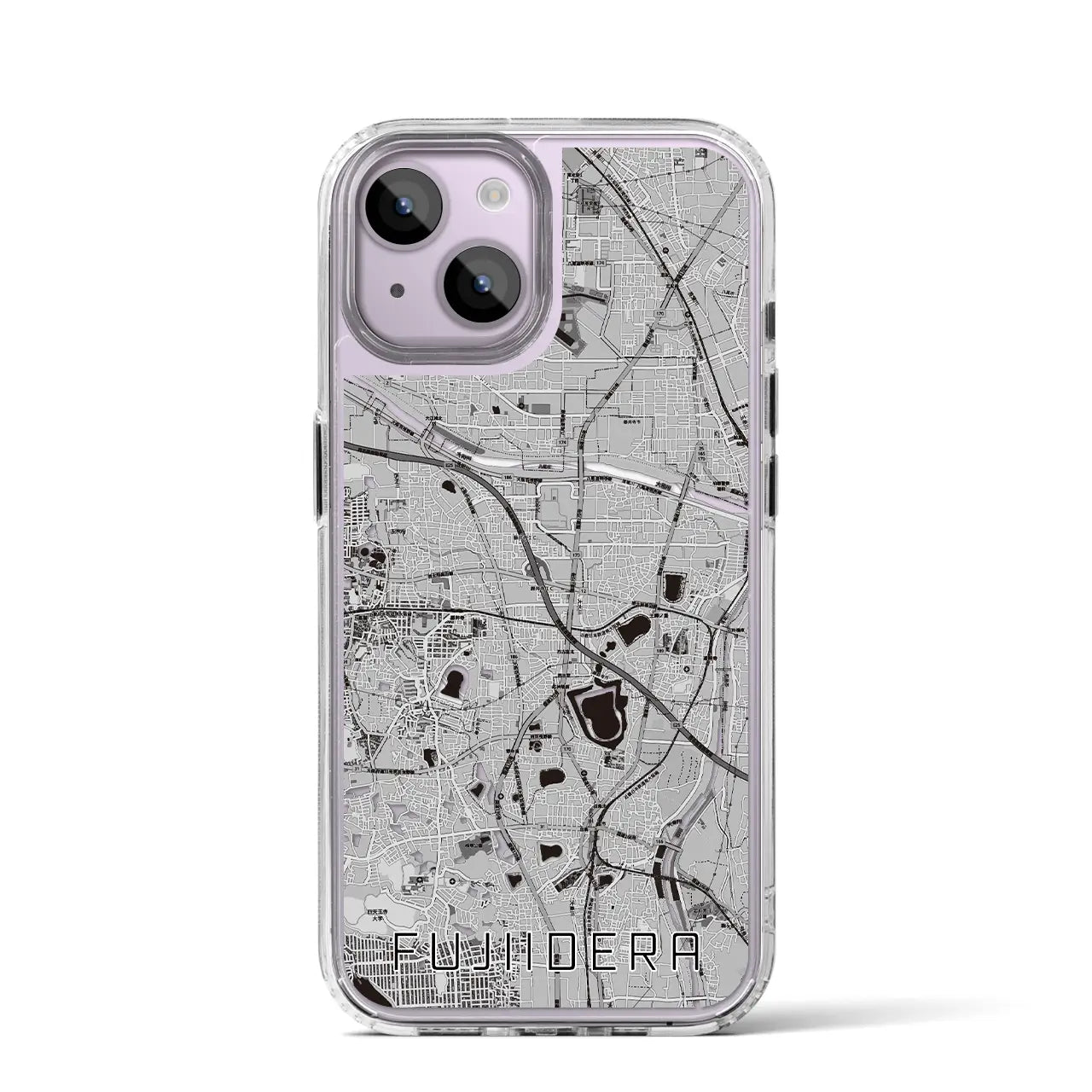 【藤井寺(大阪府)】地図柄iPhoneケース(MagSafeタイプ)