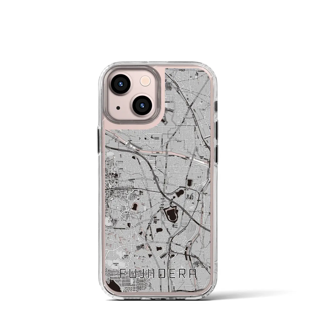 【藤井寺(大阪府)】地図柄iPhoneケース(MagSafeタイプ)