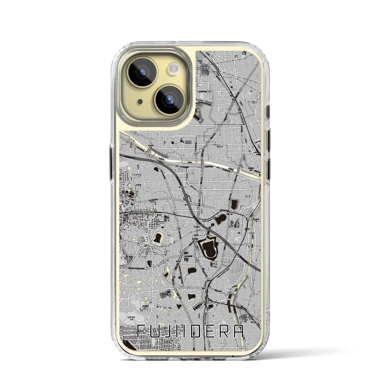 【藤井寺(大阪府)】地図柄iPhoneケース(MagSafeタイプ)