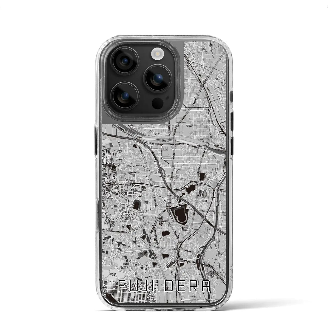 【藤井寺(大阪府)】地図柄iPhoneケース(MagSafeタイプ)