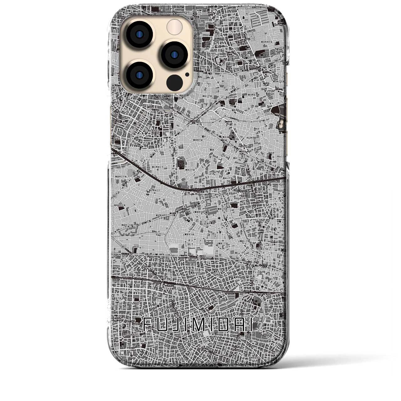 【富士見台(東京都)】地図柄iPhoneケース(クリアタイプ)