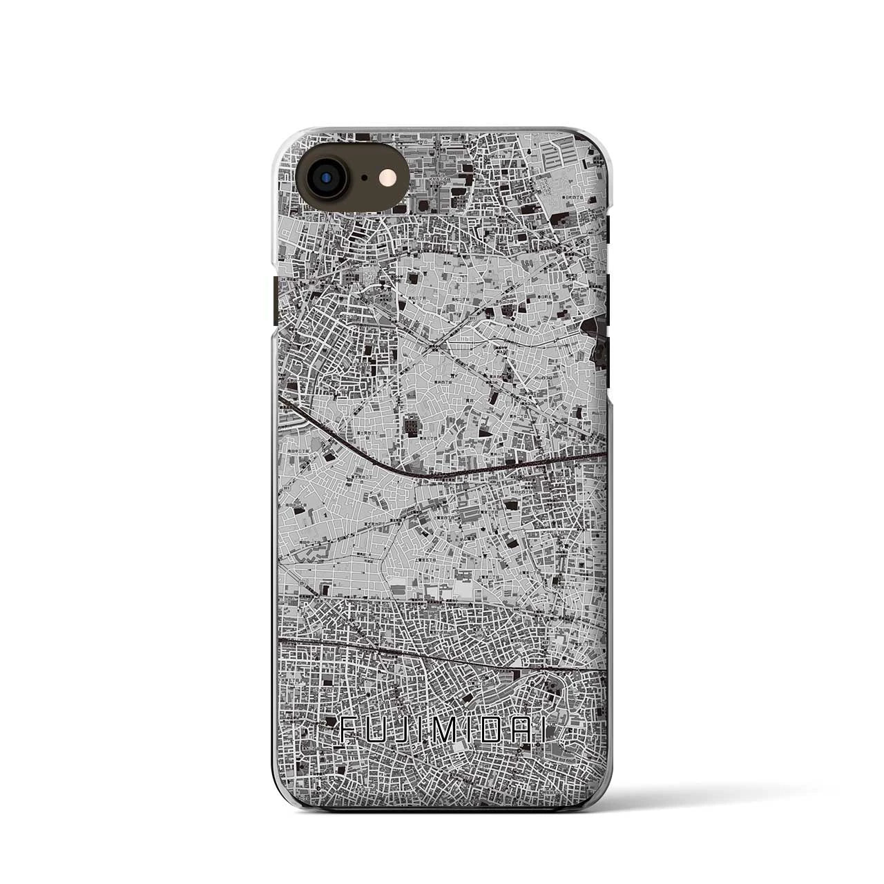 【富士見台(東京都)】地図柄iPhoneケース(クリアタイプ)
