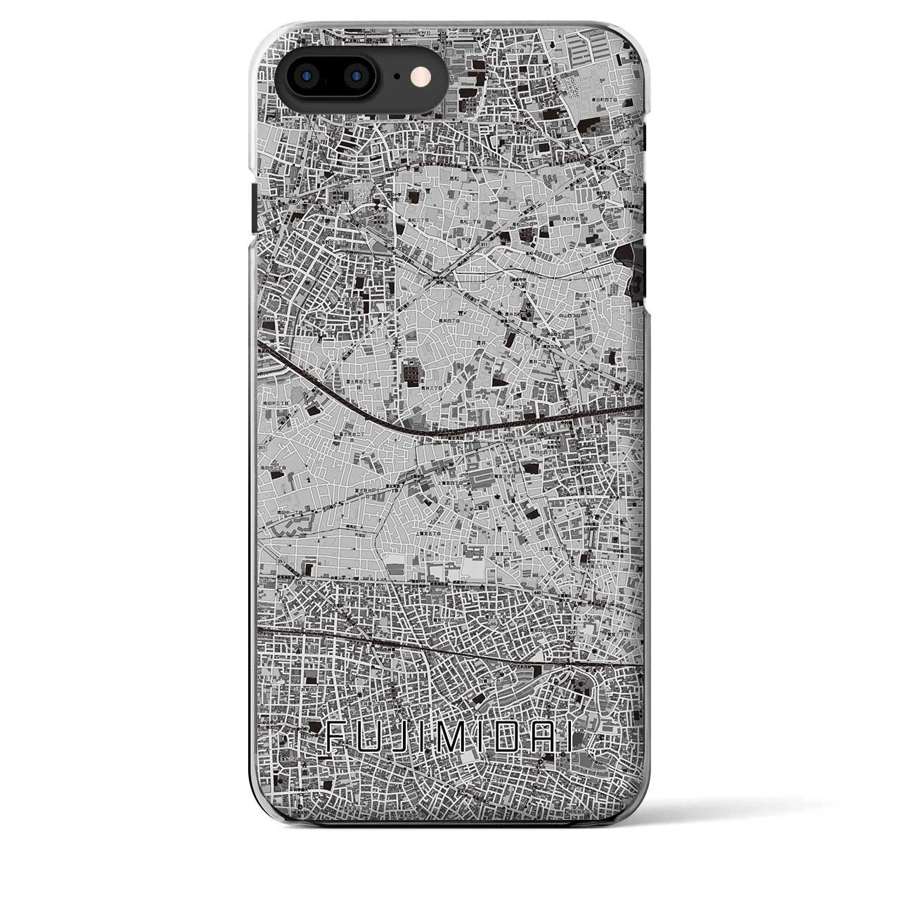 【富士見台(東京都)】地図柄iPhoneケース(クリアタイプ)