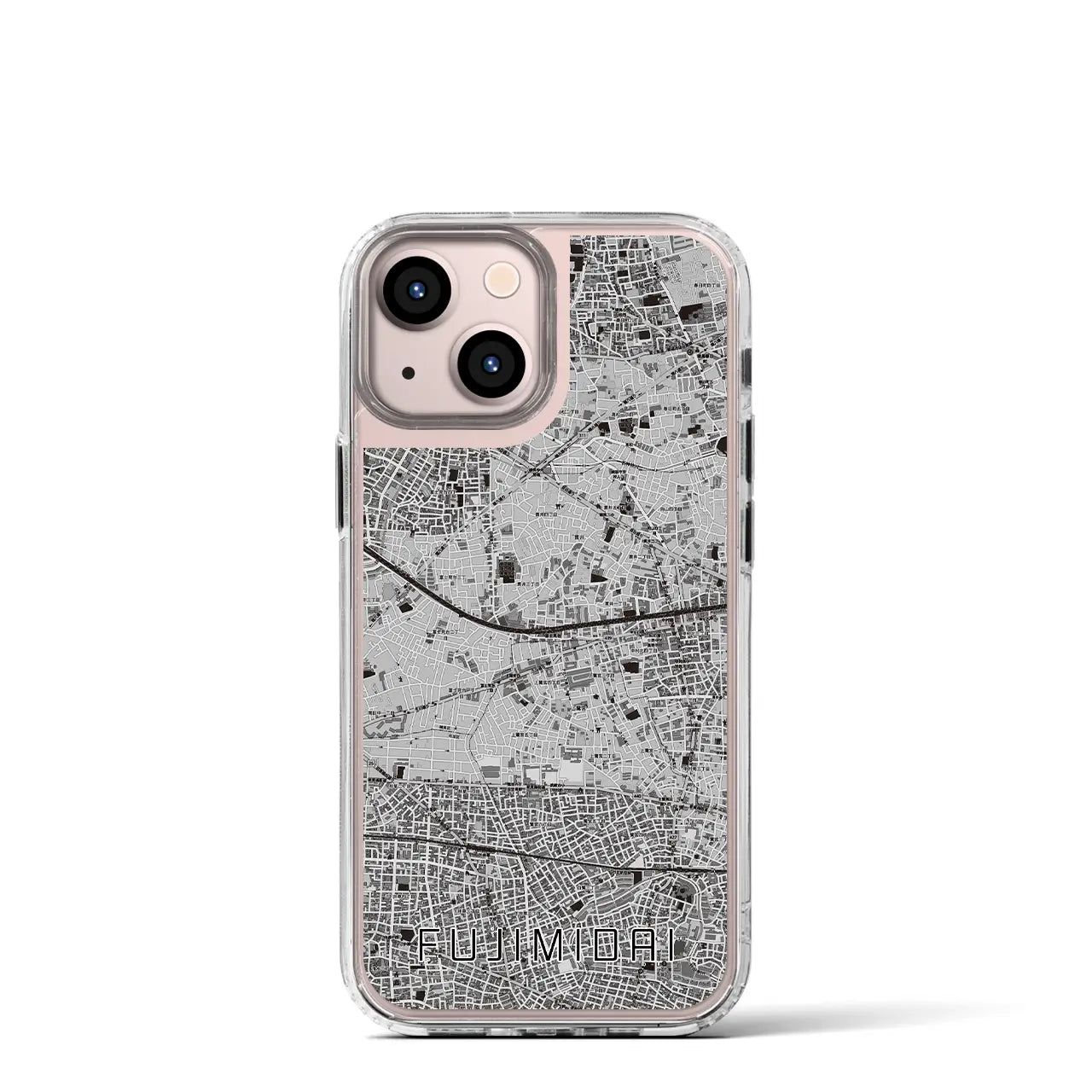 【富士見台(東京都)】地図柄iPhoneケース(MagSafeタイプ)
