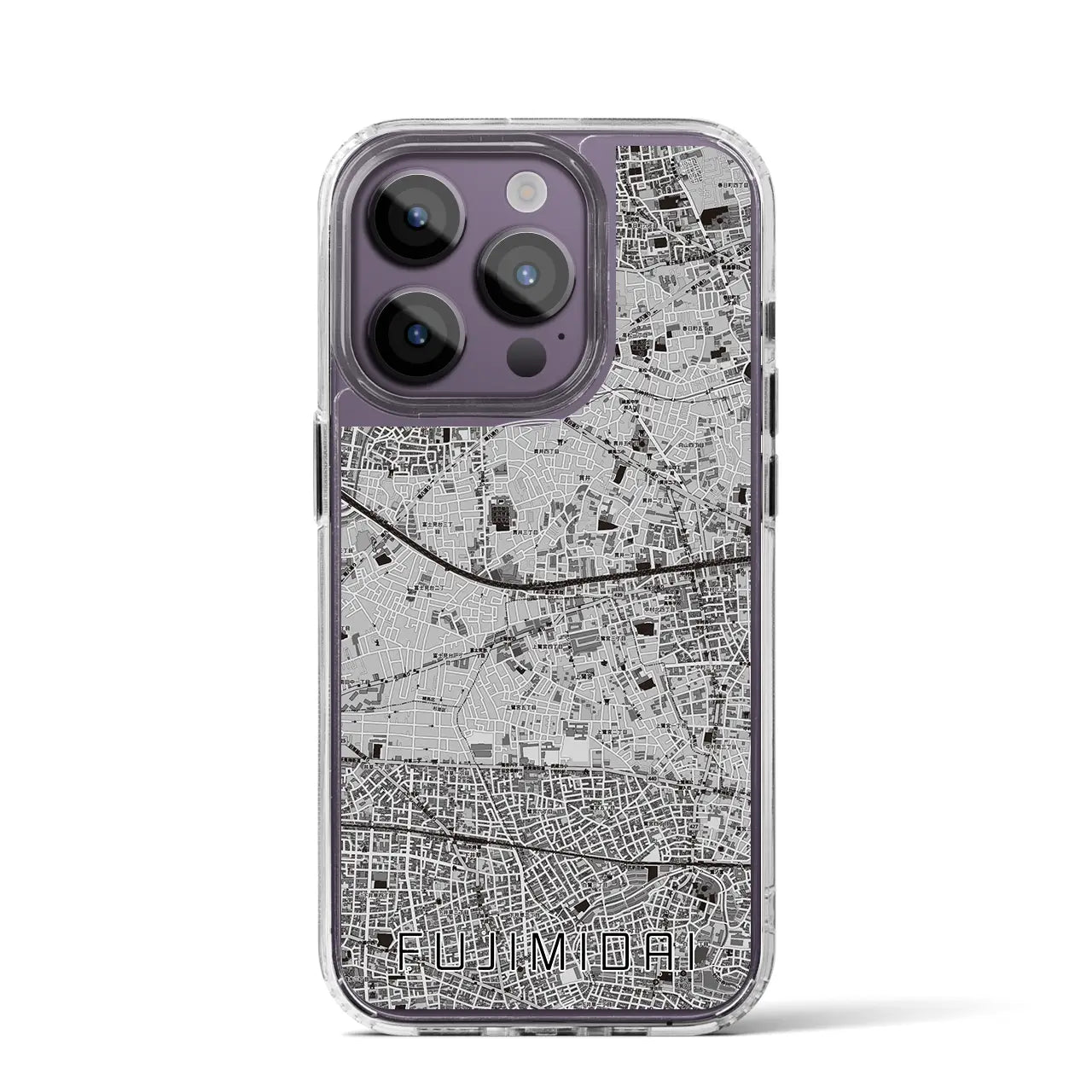 【富士見台(東京都)】地図柄iPhoneケース(MagSafeタイプ)