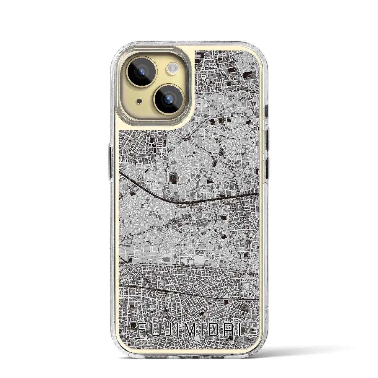 【富士見台(東京都)】地図柄iPhoneケース(MagSafeタイプ)