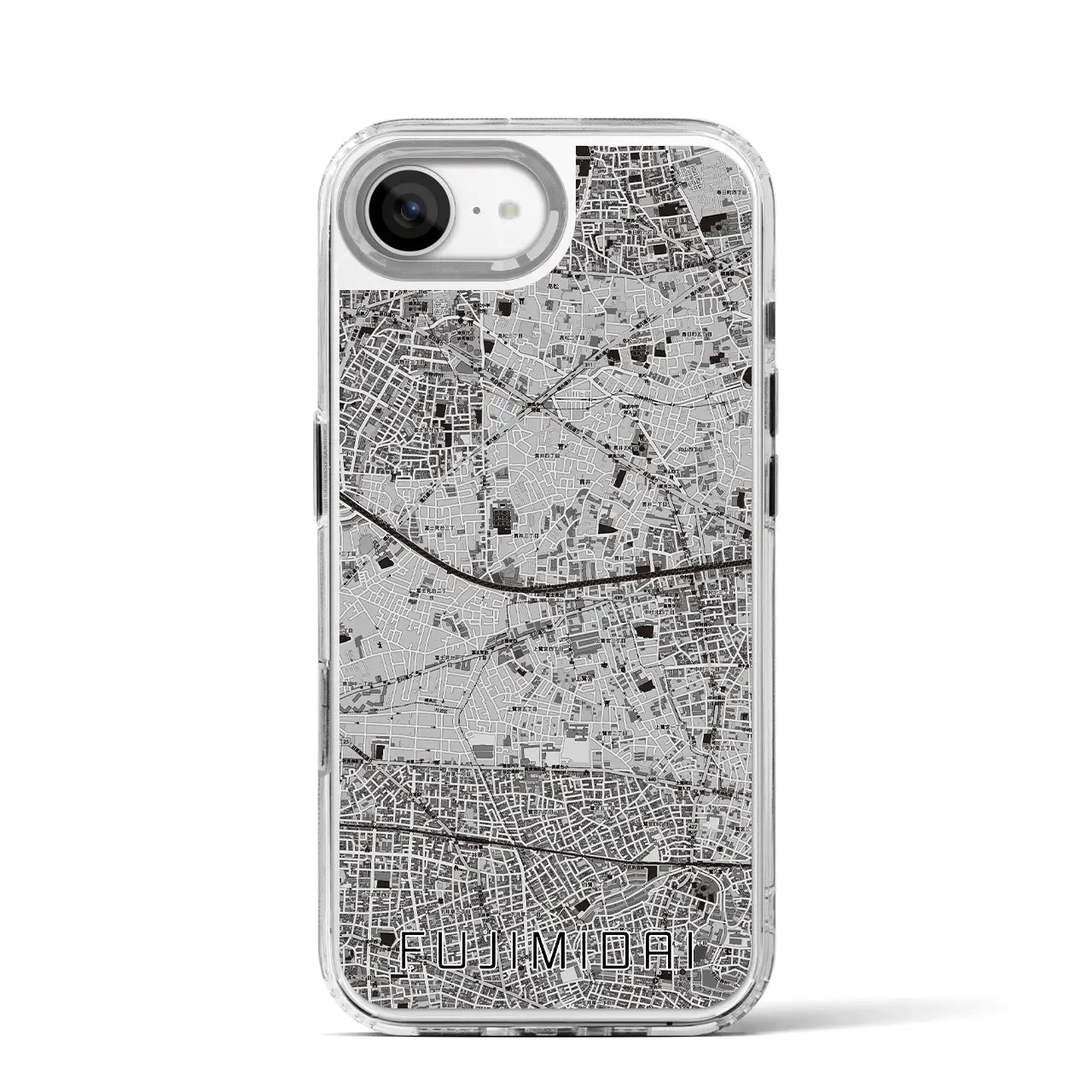 【富士見台(東京都)】地図柄iPhoneケース(MagSafeタイプ)