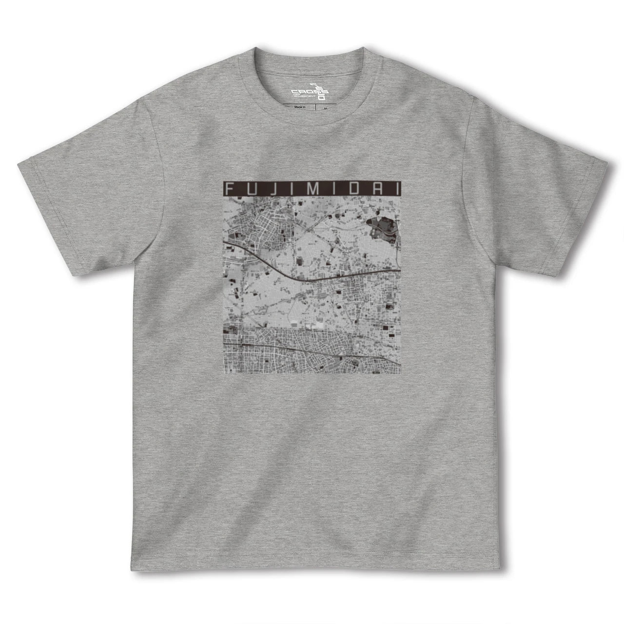 【富士見台(東京都)】地図柄ヘビーウェイトTシャツ