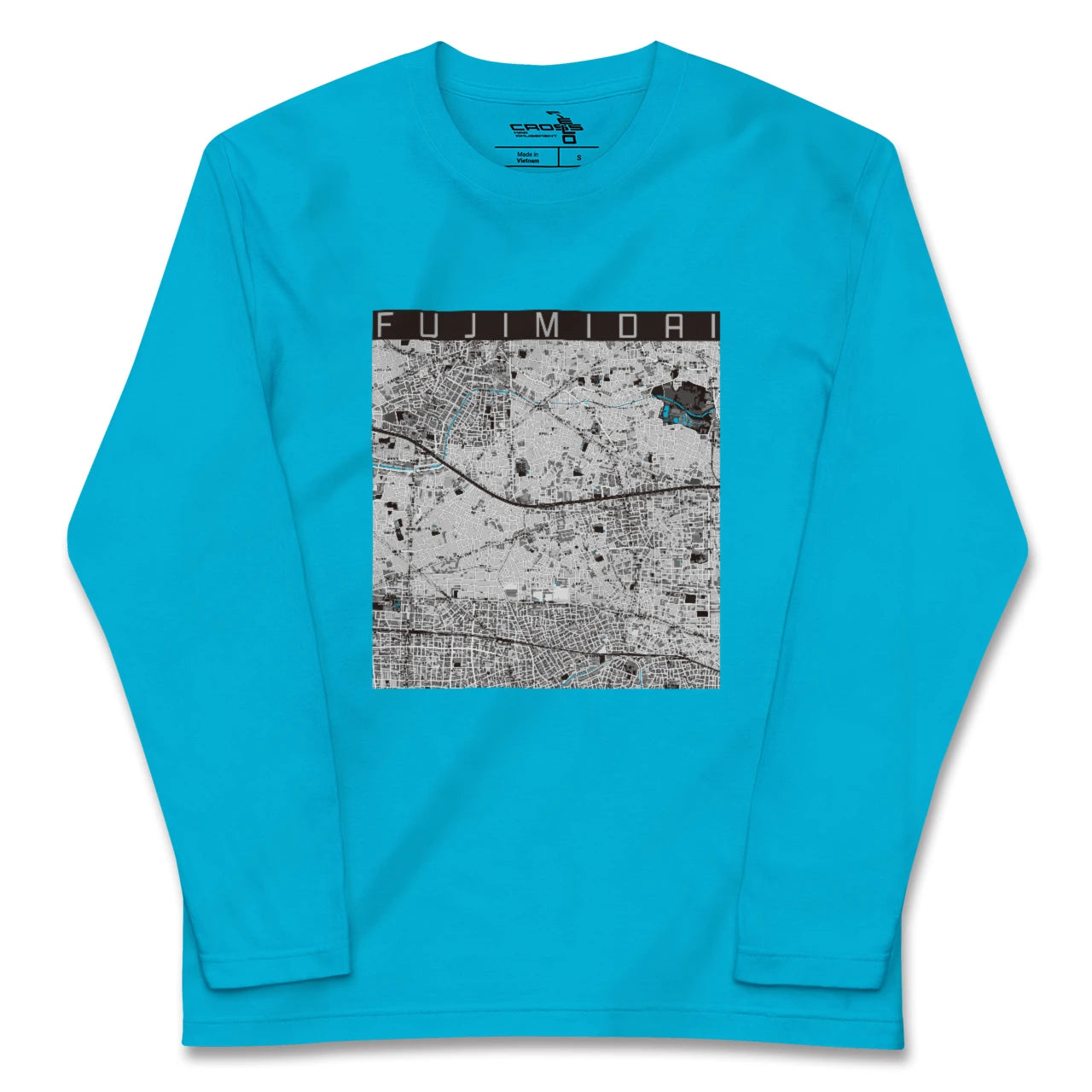 【富士見台(東京都)】地図柄ロングスリーブTシャツ