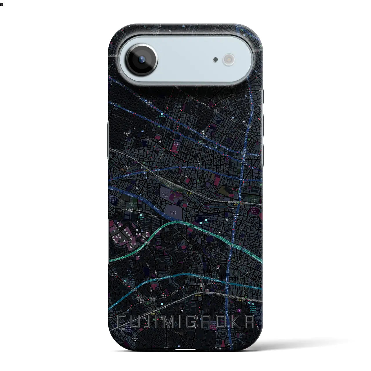 【富士見ヶ丘(東京都)】地図柄iPhoneケース(バックカバータイプ)