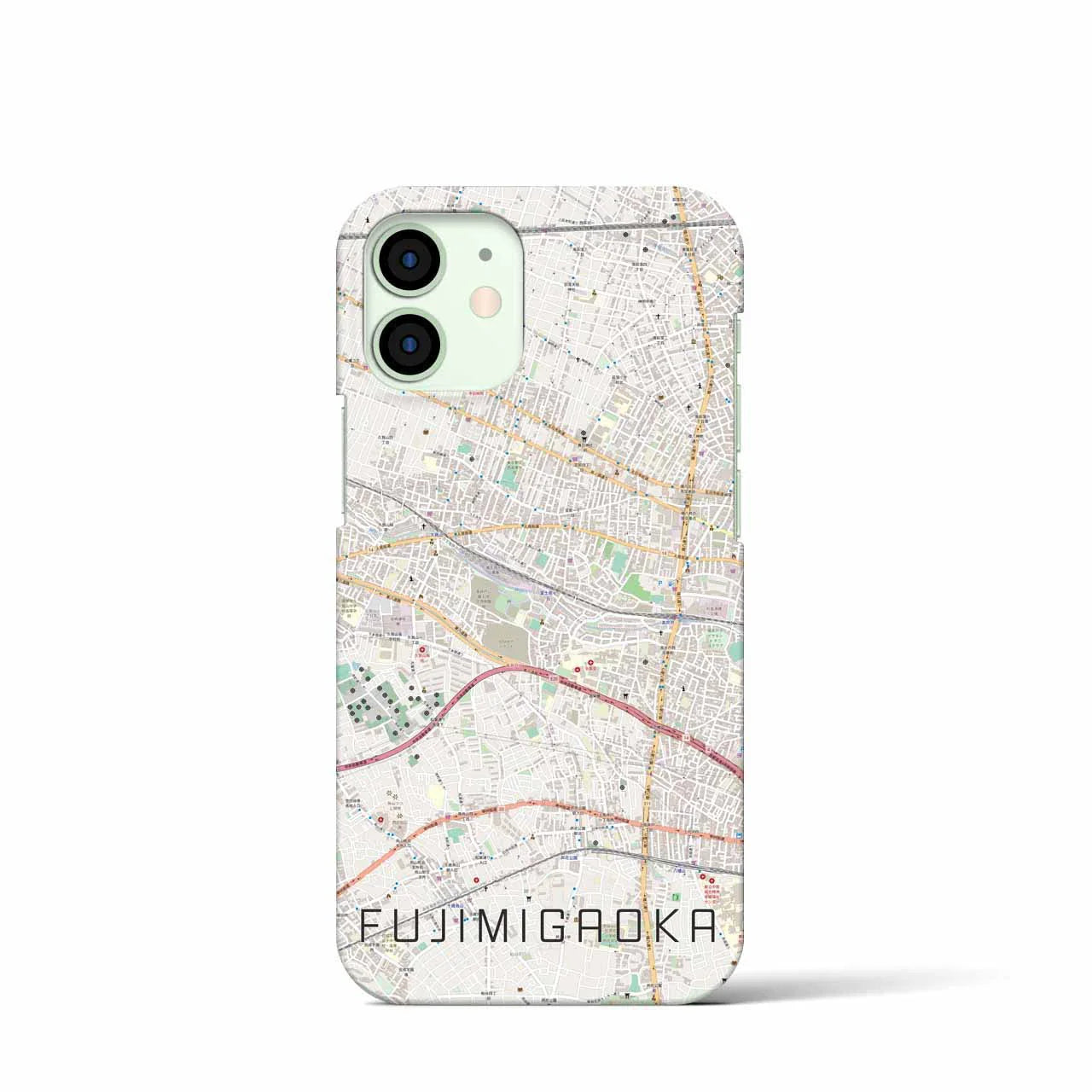 【富士見ヶ丘(東京都)】地図柄iPhoneケース(バックカバータイプ)