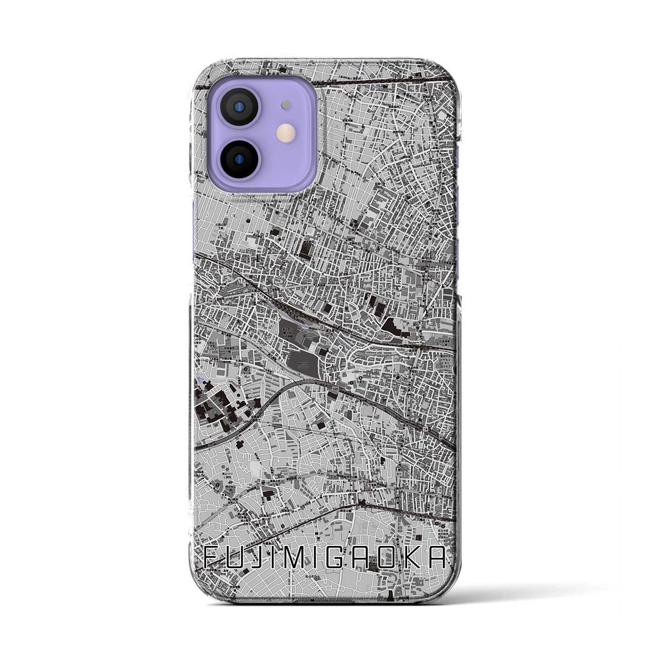 【富士見ヶ丘(東京都)】地図柄iPhoneケース(クリアタイプ)