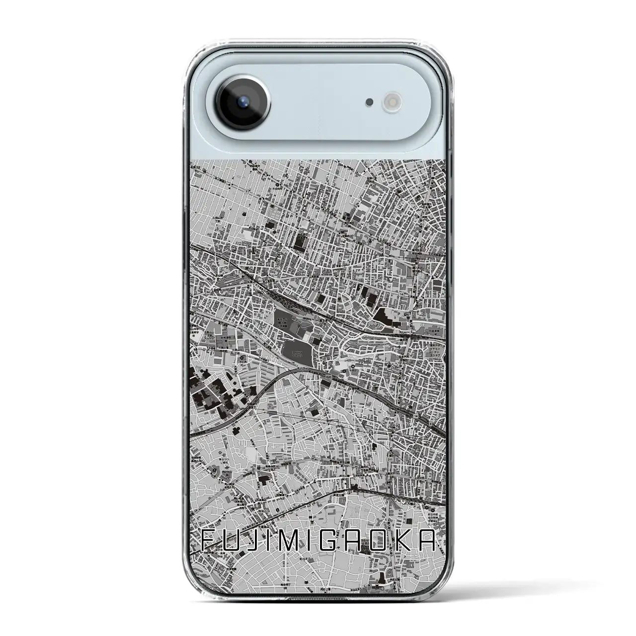 【富士見ヶ丘(東京都)】地図柄iPhoneケース(クリアタイプ)