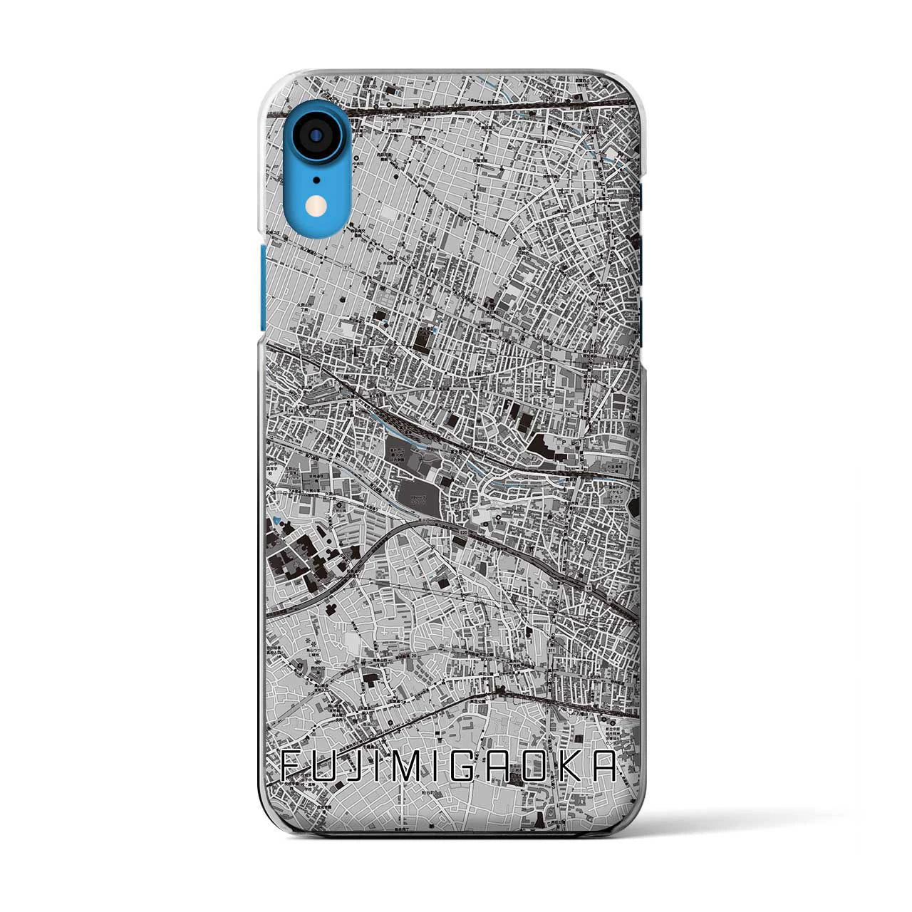 【富士見ヶ丘(東京都)】地図柄iPhoneケース(クリアタイプ)
