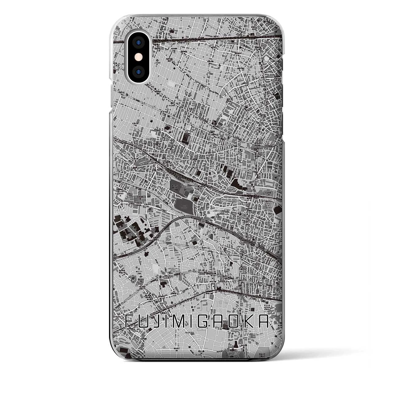 【富士見ヶ丘(東京都)】地図柄iPhoneケース(クリアタイプ)