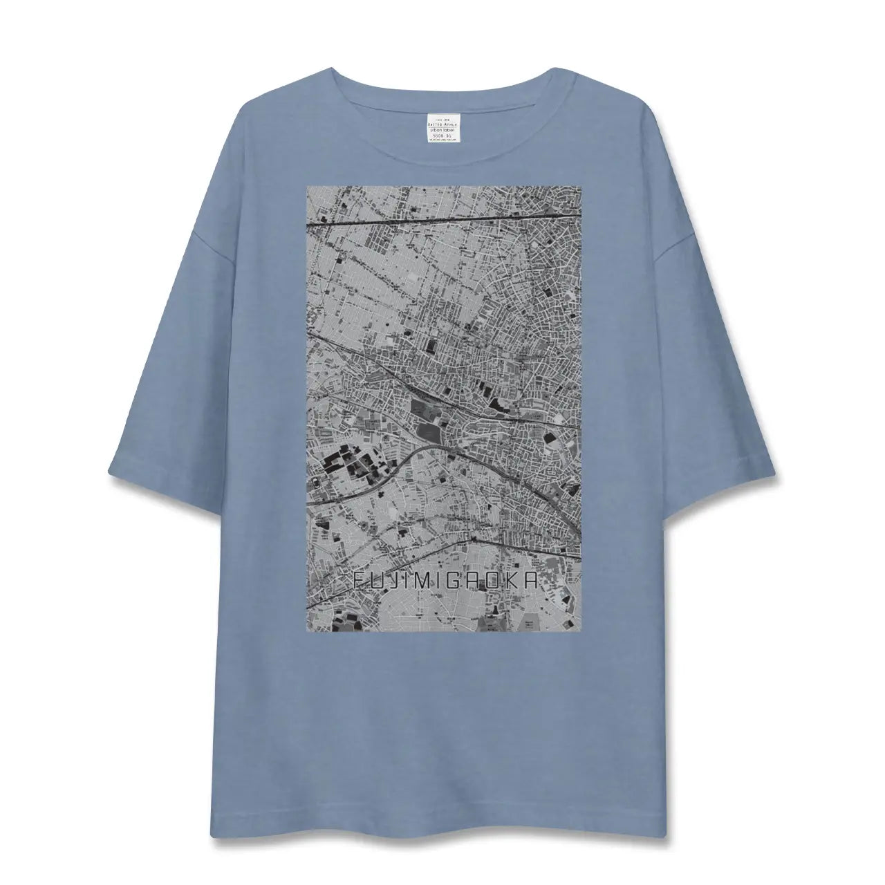 【富士見ヶ丘(東京都)】地図柄ビッグシルエットTシャツ