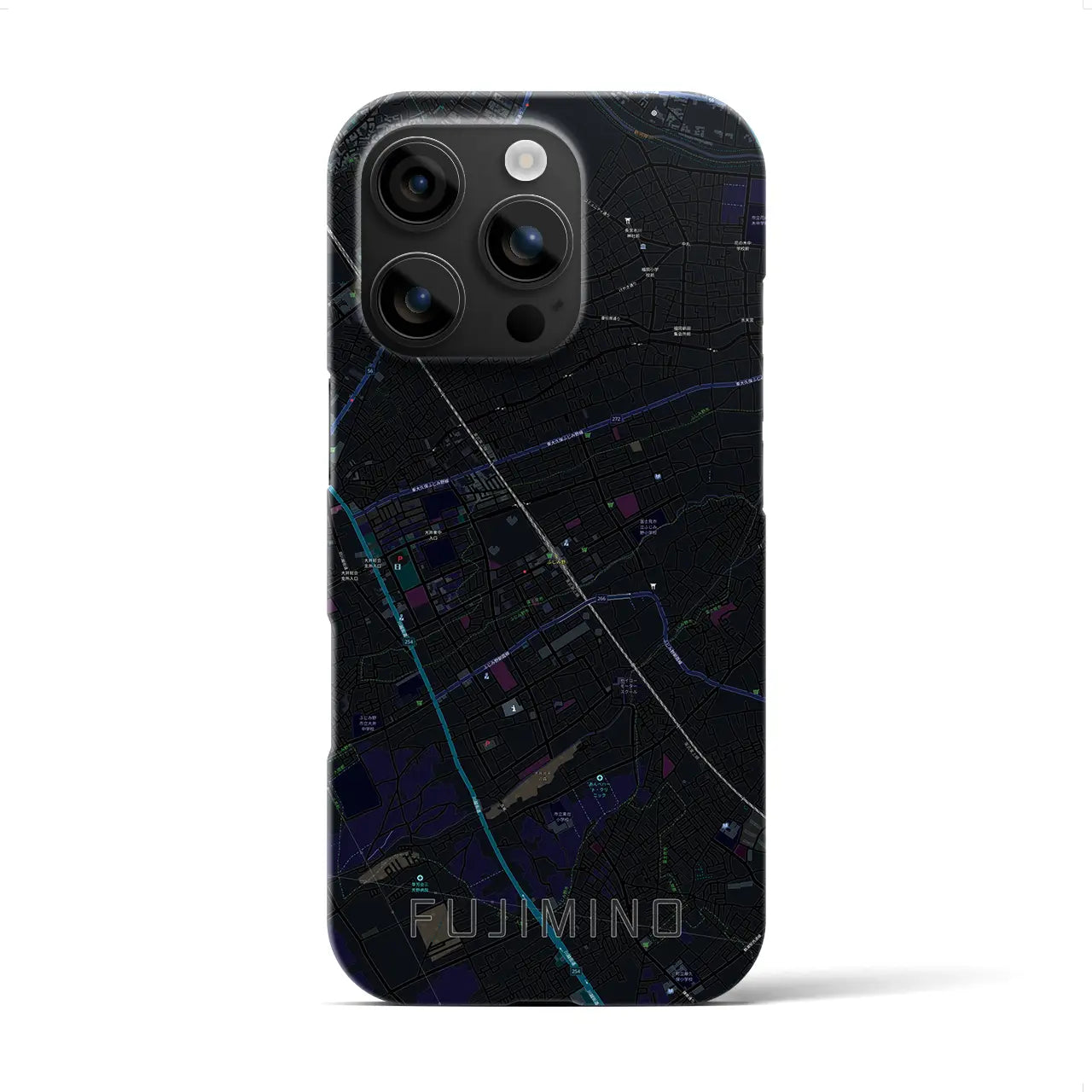 【ふじみ野(埼玉県)】地図柄iPhoneケース(バックカバータイプ)