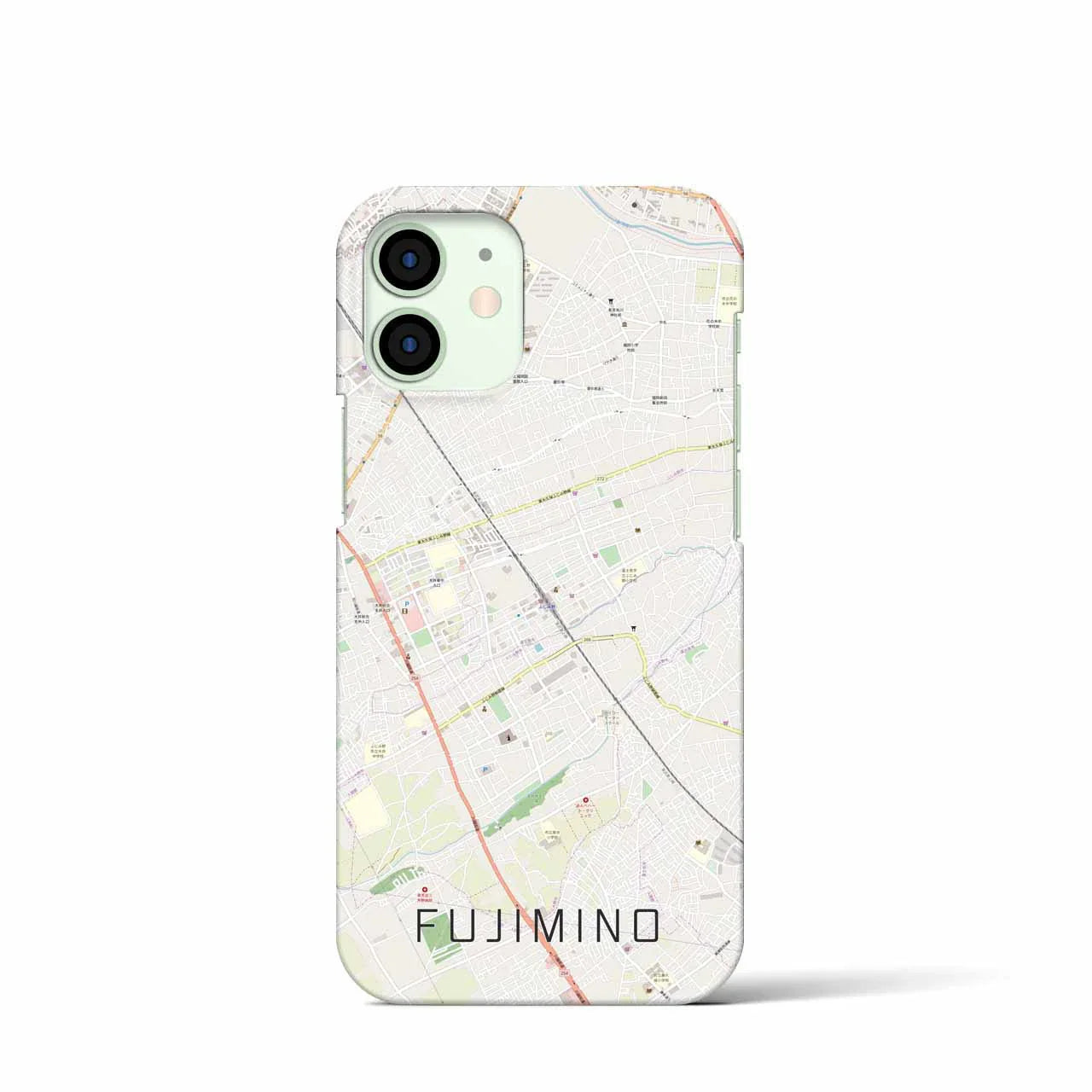 【ふじみ野(埼玉県)】地図柄iPhoneケース(バックカバータイプ)