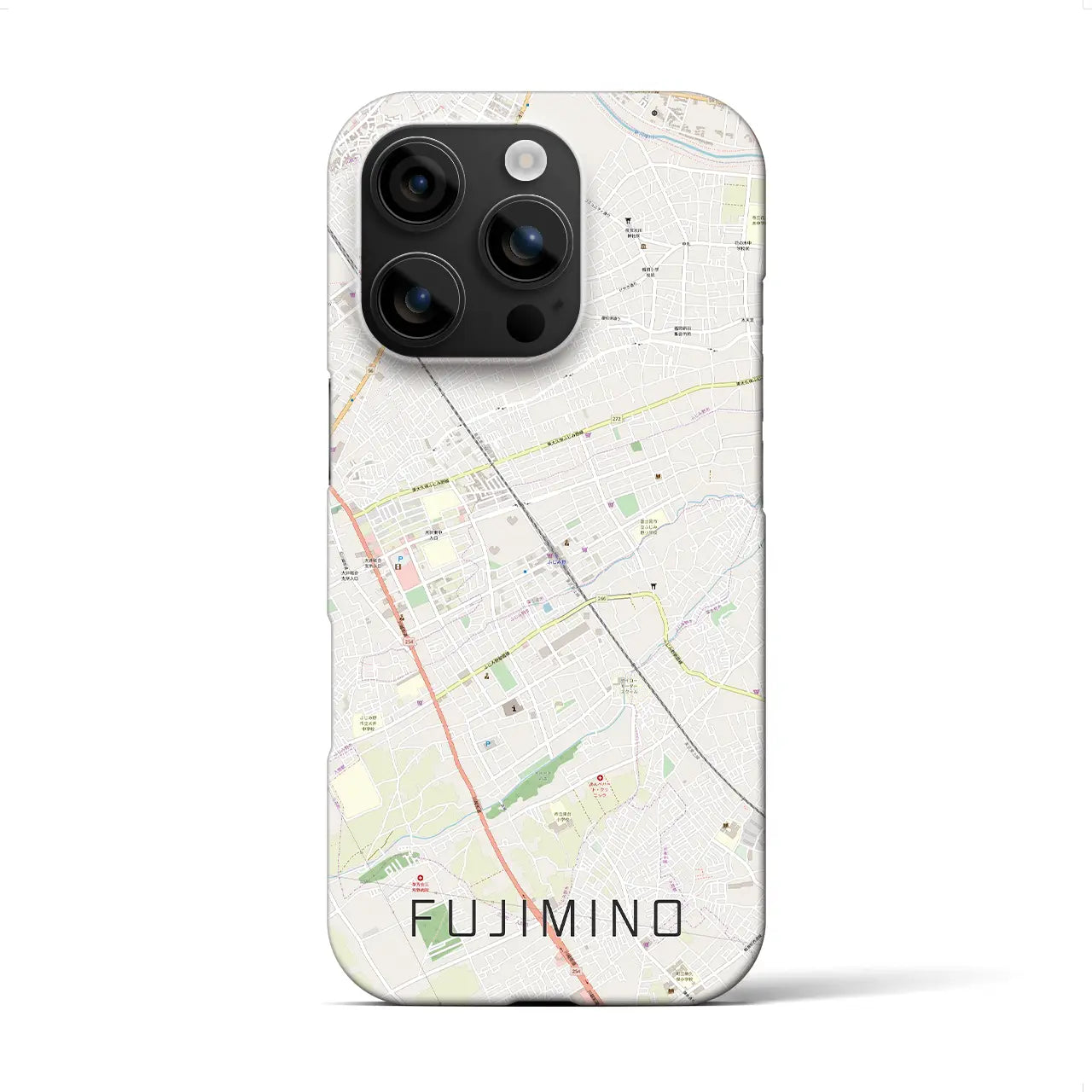 【ふじみ野(埼玉県)】地図柄iPhoneケース(バックカバータイプ)