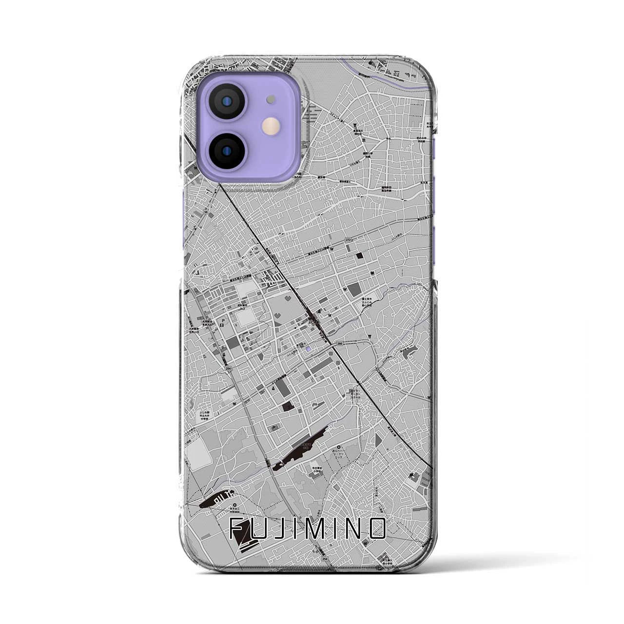 【ふじみ野(埼玉県)】地図柄iPhoneケース(クリアタイプ)