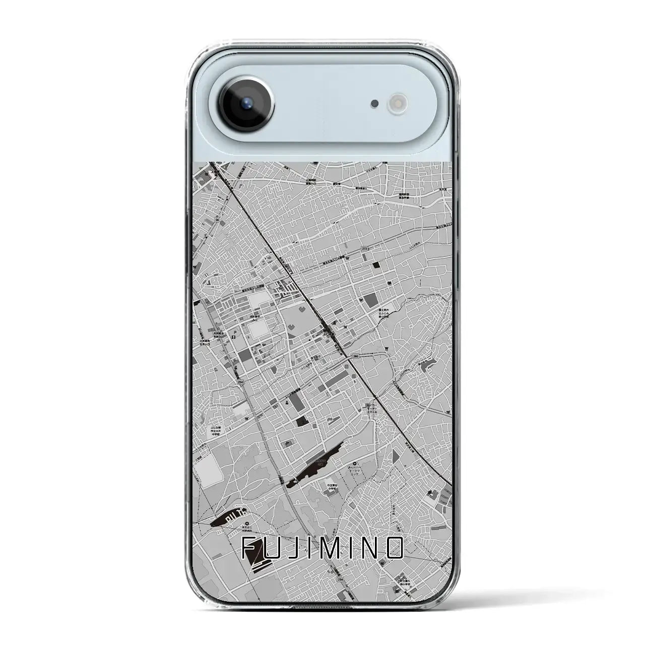 【ふじみ野(埼玉県)】地図柄iPhoneケース(クリアタイプ)
