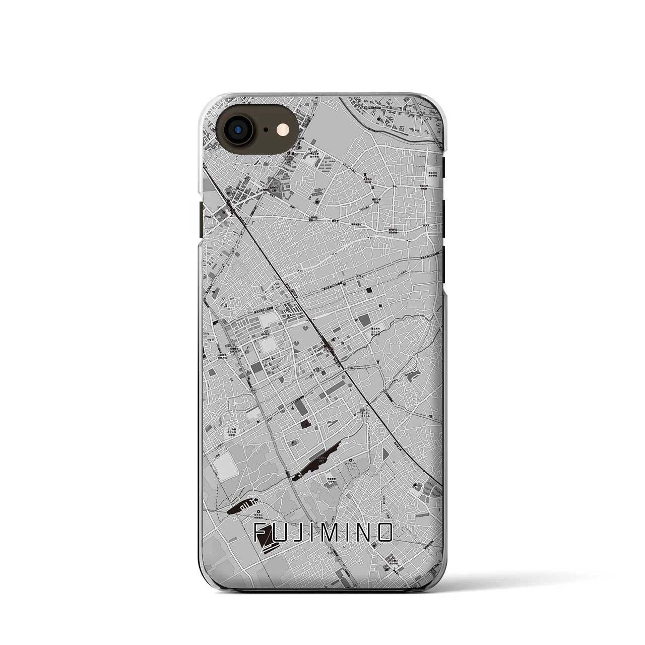 【ふじみ野(埼玉県)】地図柄iPhoneケース(クリアタイプ)