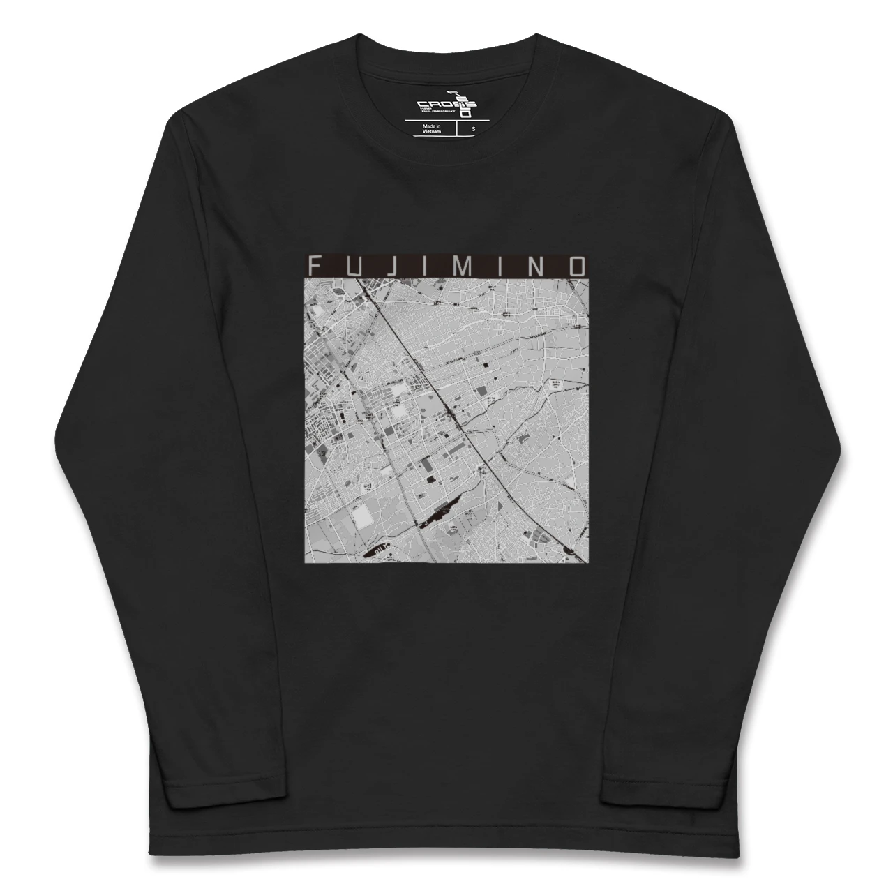 【ふじみ野(埼玉県)】地図柄ロングスリーブTシャツ