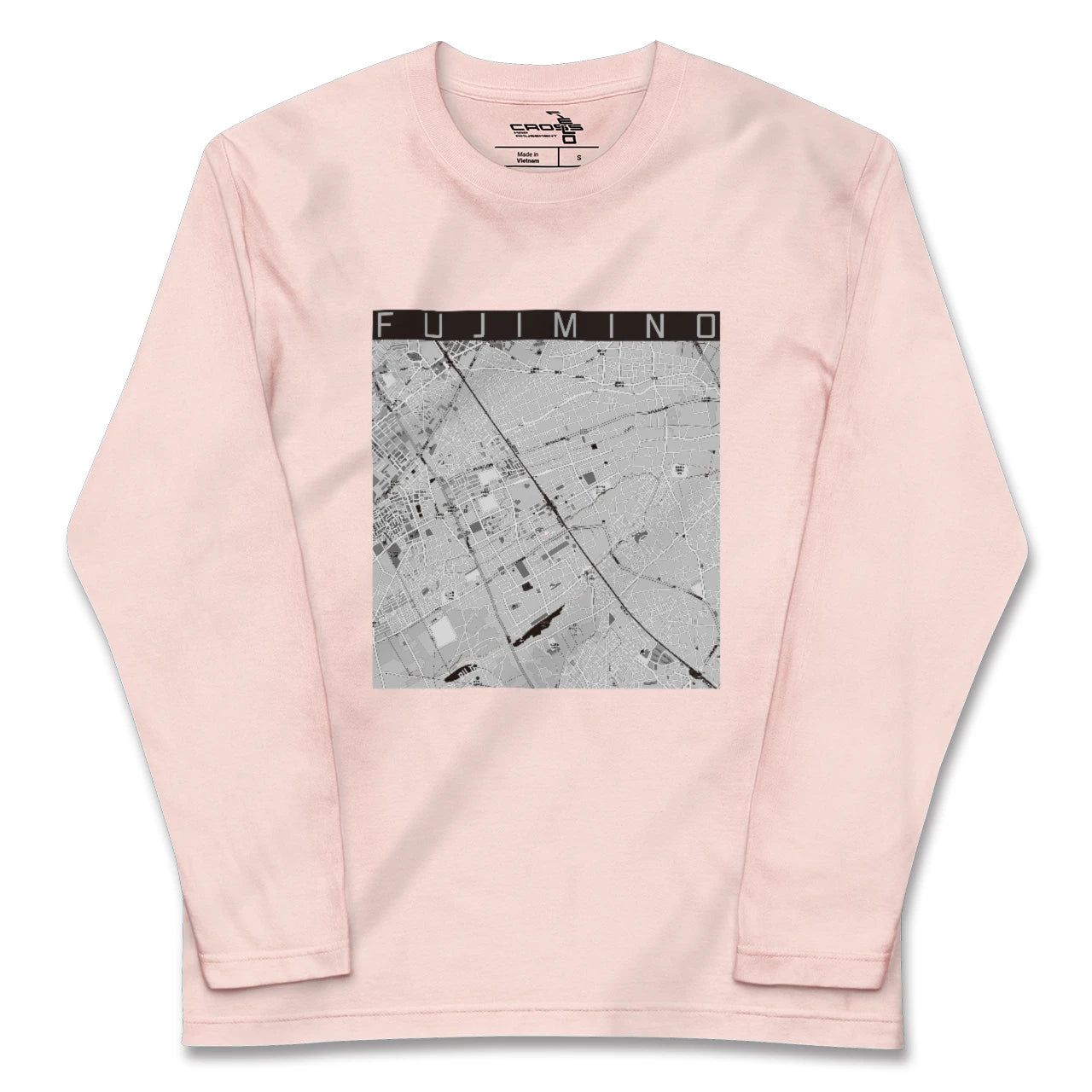 【ふじみ野(埼玉県)】地図柄ロングスリーブTシャツ