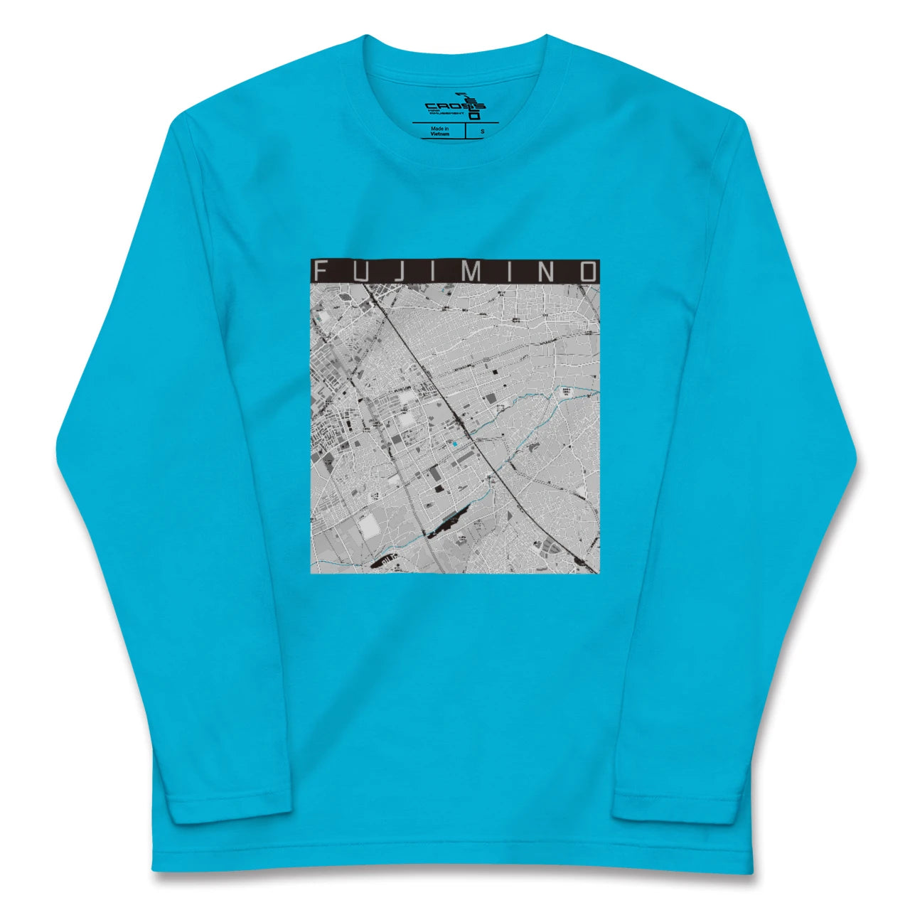 【ふじみ野(埼玉県)】地図柄ロングスリーブTシャツ