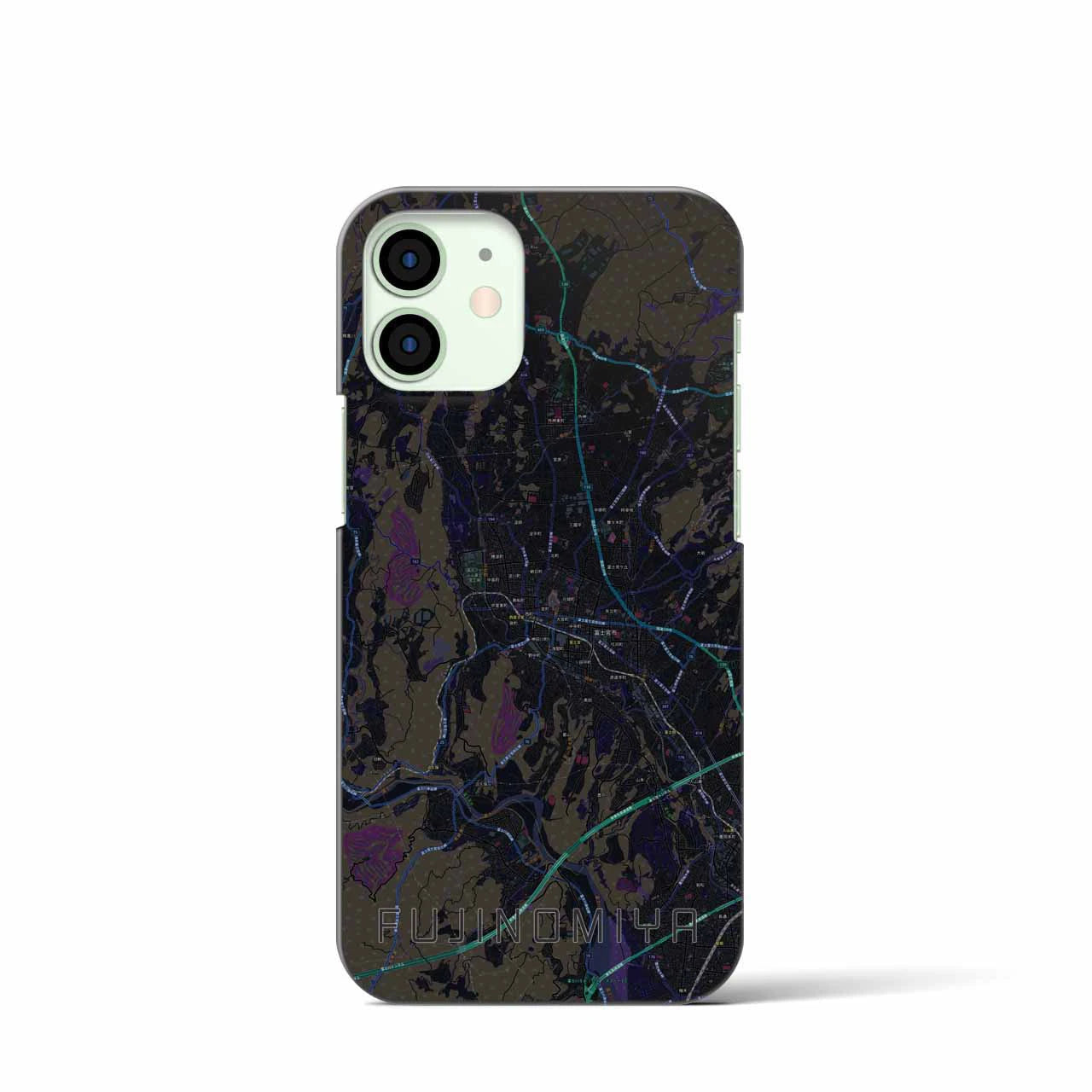 【富士宮(静岡県)】地図柄iPhoneケース(バックカバータイプ)
